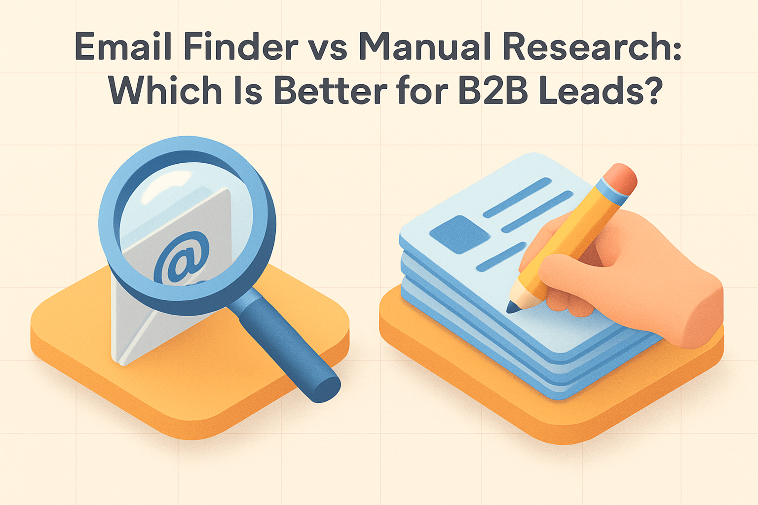 Email Finder vs Manual Research: Which Is Better for B2B Leads?